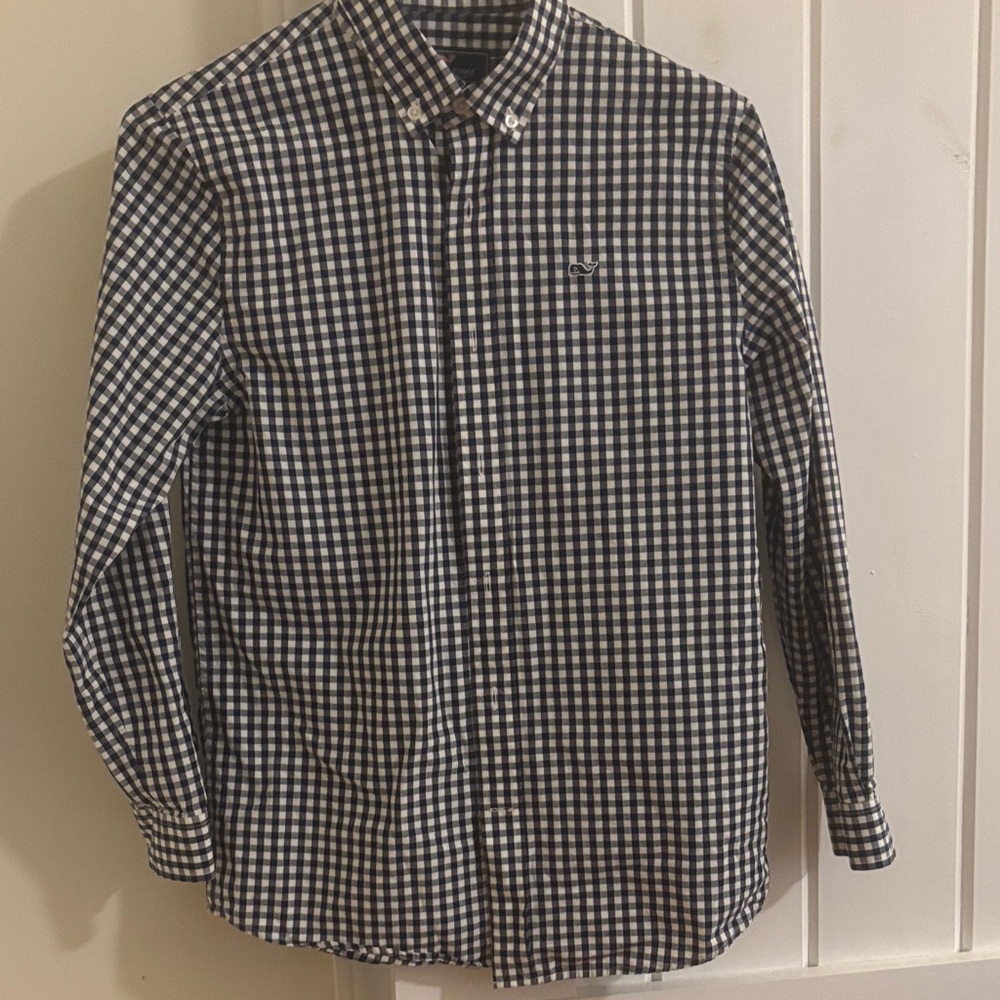 Vineyard Vines gingham boys 12-14